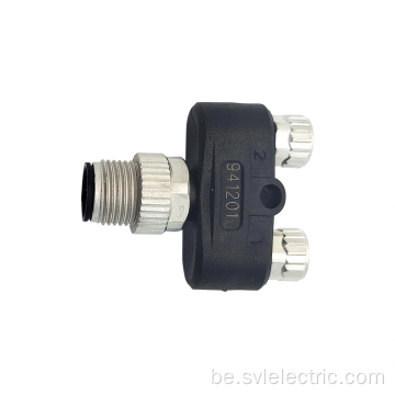 Y-Connector M12 мужчына да 2 м8 самкі